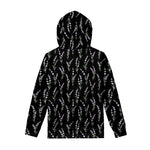 Lavender Flowers Pattern Print Pullover Hoodie
