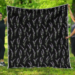 Lavender Flowers Pattern Print Quilt