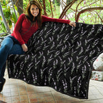 Lavender Flowers Pattern Print Quilt