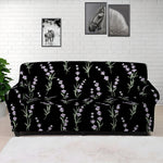 Lavender Flowers Pattern Print Sofa Cover