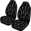 Lavender Flowers Pattern Print Universal Fit Car Seat Covers