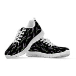 Lavender Flowers Pattern Print White Sneakers
