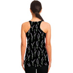 Lavender Flowers Pattern Print Women's Racerback Tank Top