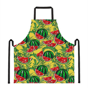 Leaf Watermelon Pieces Pattern Print Apron