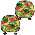 Leaf Watermelon Pieces Pattern Print Car Headrest Covers