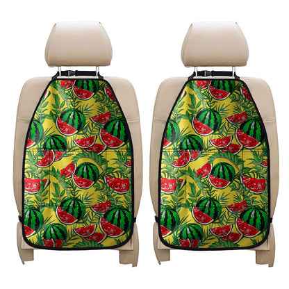 Leaf Watermelon Pieces Pattern Print Car Seat Organizers