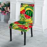 Leaf Watermelon Pieces Pattern Print Dining Chair Slipcover