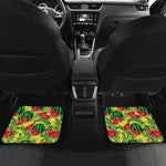 Leaf Watermelon Pieces Pattern Print Front and Back Car Floor Mats