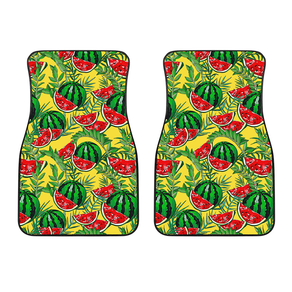 Leaf Watermelon Pieces Pattern Print Front Car Floor Mats