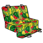 Leaf Watermelon Pieces Pattern Print Pet Car Back Seat Cover