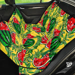 Leaf Watermelon Pieces Pattern Print Pet Car Back Seat Cover