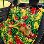Leaf Watermelon Pieces Pattern Print Pet Car Back Seat Cover