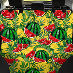 Leaf Watermelon Pieces Pattern Print Pet Car Back Seat Cover