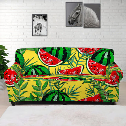 Leaf Watermelon Pieces Pattern Print Sofa Cover