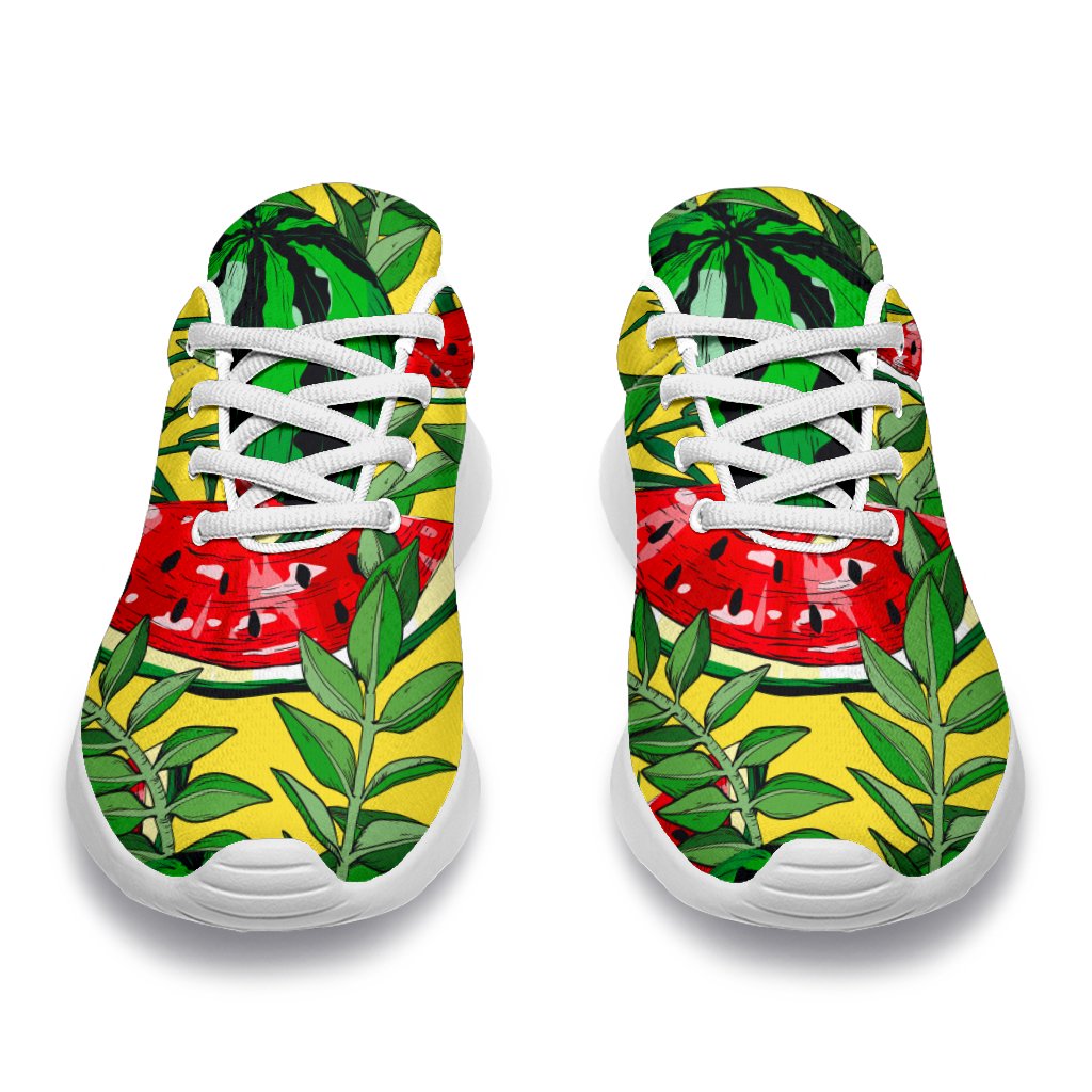 Leaf Watermelon Pieces Pattern Print Sport Shoes GearFrost