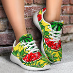 Leaf Watermelon Pieces Pattern Print Sport Shoes GearFrost