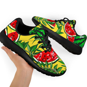 Leaf Watermelon Pieces Pattern Print Sport Shoes GearFrost