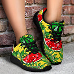 Leaf Watermelon Pieces Pattern Print Sport Shoes GearFrost