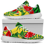 Leaf Watermelon Pieces Pattern Print Sport Shoes GearFrost