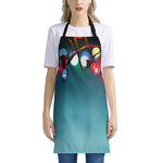 LED Christmas String Lights Print Apron