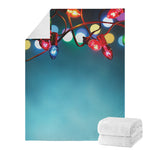 LED Christmas String Lights Print Blanket