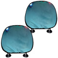 LED Christmas String Lights Print Car Headrest Covers