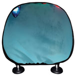 LED Christmas String Lights Print Car Headrest Covers