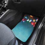 LED Christmas String Lights Print Front and Back Car Floor Mats