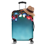 LED Christmas String Lights Print Luggage Cover