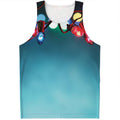 LED Christmas String Lights Print Men's Tank Top