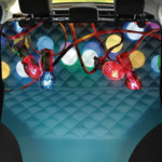 LED Christmas String Lights Print Pet Car Back Seat Cover