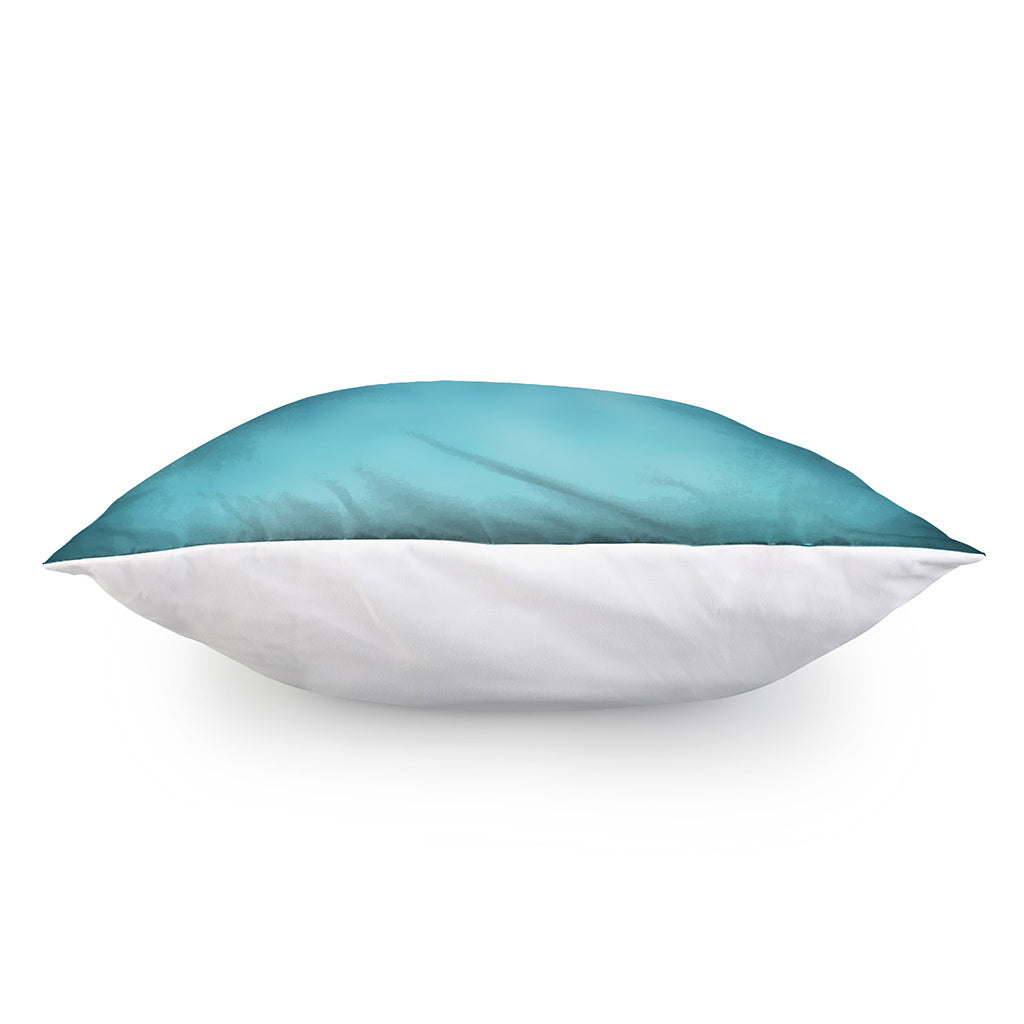 LED Christmas String Lights Print Pillow Cover