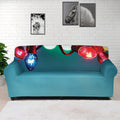 LED Christmas String Lights Print Sofa Cover