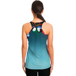 LED Christmas String Lights Print Women's Racerback Tank Top