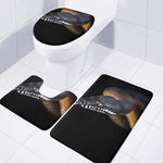 Leiopython Snake Print 3 Piece Bath Mat Set