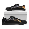 Leiopython Snake Print Black Low Top Sneakers