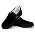 Leiopython Snake Print Black Slip On Sneakers