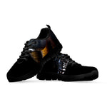 Leiopython Snake Print Black Sneakers