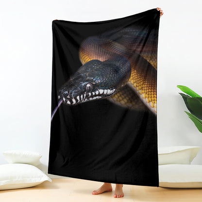 Leiopython Snake Print Blanket