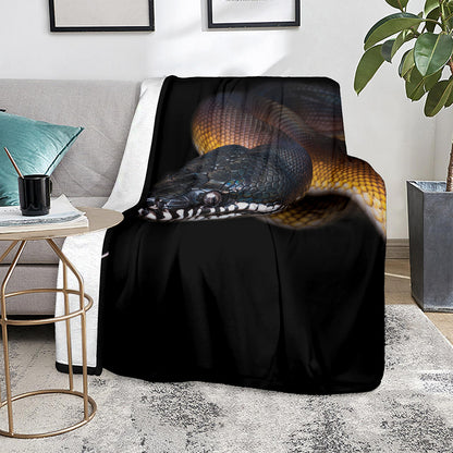 Leiopython Snake Print Blanket