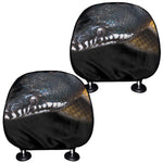Leiopython Snake Print Car Headrest Covers