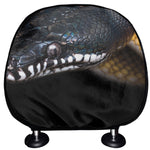 Leiopython Snake Print Car Headrest Covers