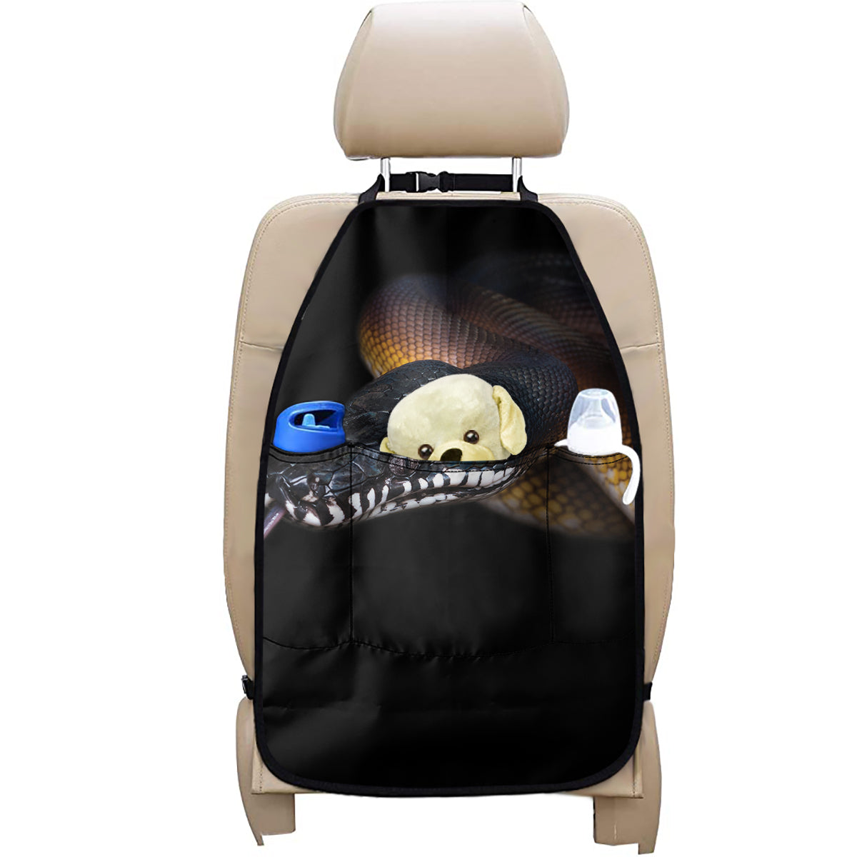 Leiopython Snake Print Car Seat Organizers
