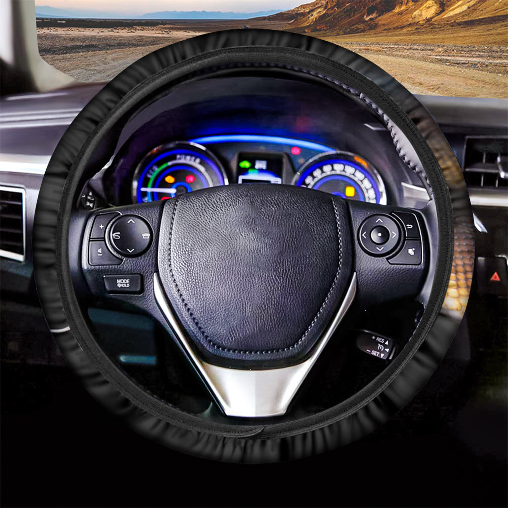 Leiopython Snake Print Car Steering Wheel Cover