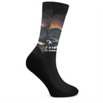 Leiopython Snake Print Crew Socks