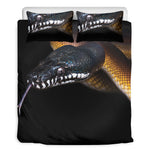 Leiopython Snake Print Duvet Cover Bedding Set