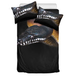 Leiopython Snake Print Duvet Cover Bedding Set
