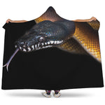 Leiopython Snake Print Hooded Blanket