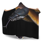 Leiopython Snake Print Hooded Blanket