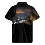 Leiopython Snake Print Men's Short Sleeve Shirt